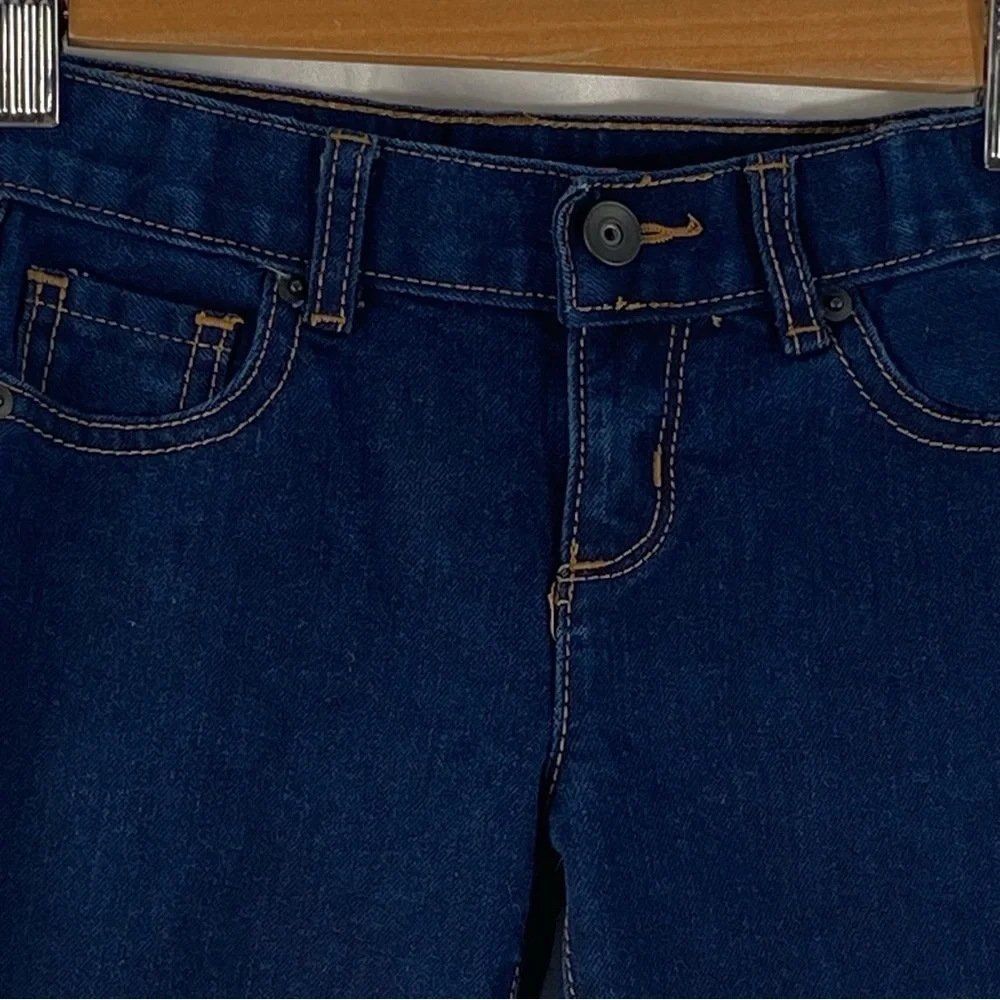 The Children’s Place Girl Skinny Dark Blue Jeans Waist Adjustable Band Size 6